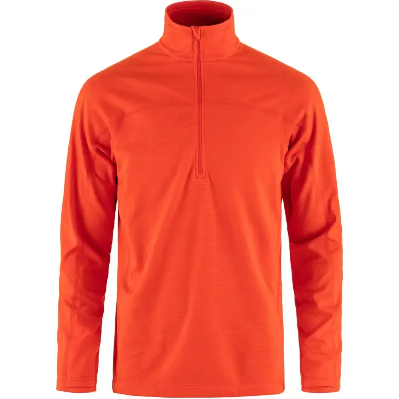 Polar męski Fjallraven Abisko Lite Fleece Half Zip - Flame Orange Hit cenowy