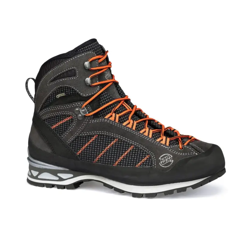 Rabat Buty wysokogórskie męskie Hanwag Makra Combi GTX® - Asphalt/Orange