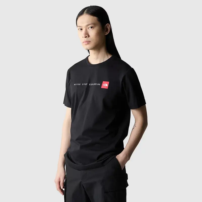 Szybka wysyłka Koszulka bawełniana męska The North Face Never Stop Exploring Tee - TNF Black