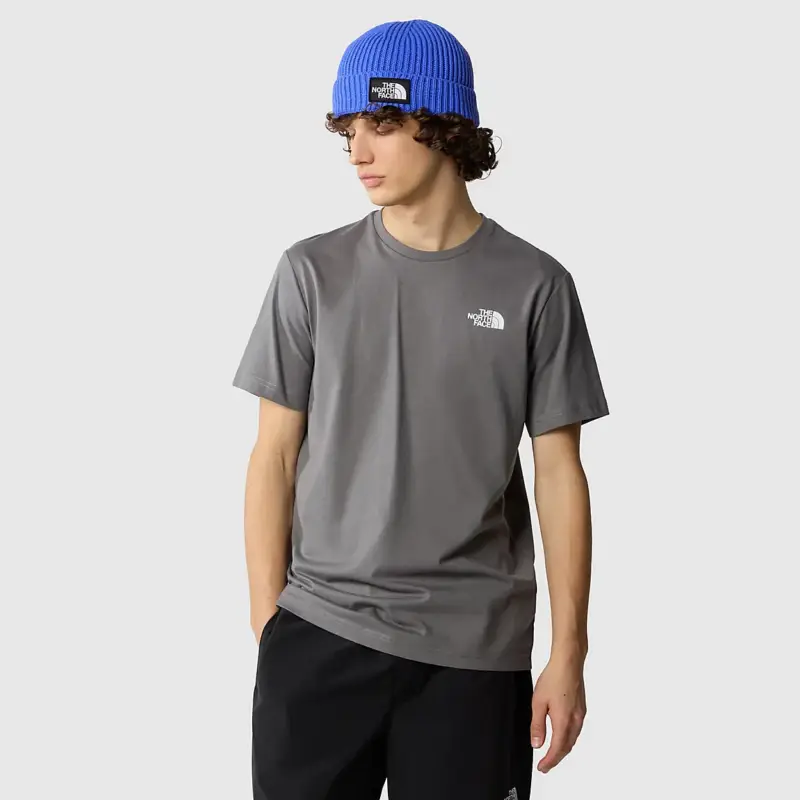 Koszulka bawełniana męska The North Face Redbox Tee - Smoked Pearl Ograniczona ilość