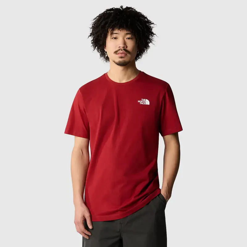 Oferta limitowana Koszulka bawełniana męska The North Face Redbox Tee - Iron Red