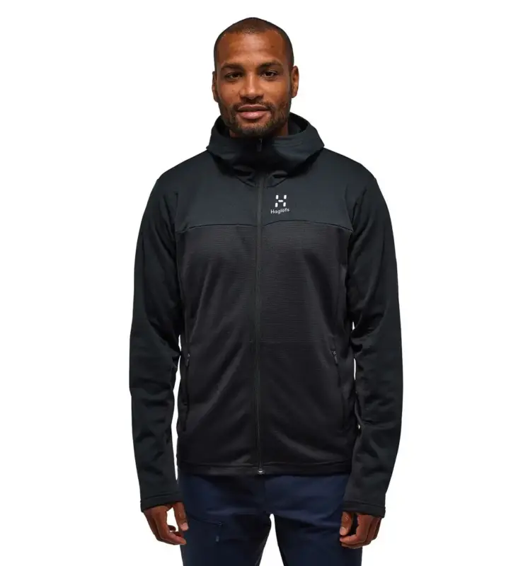 Hit cenowy Bluza techniczna męska Haglofs Lark Mid Hood - True Black