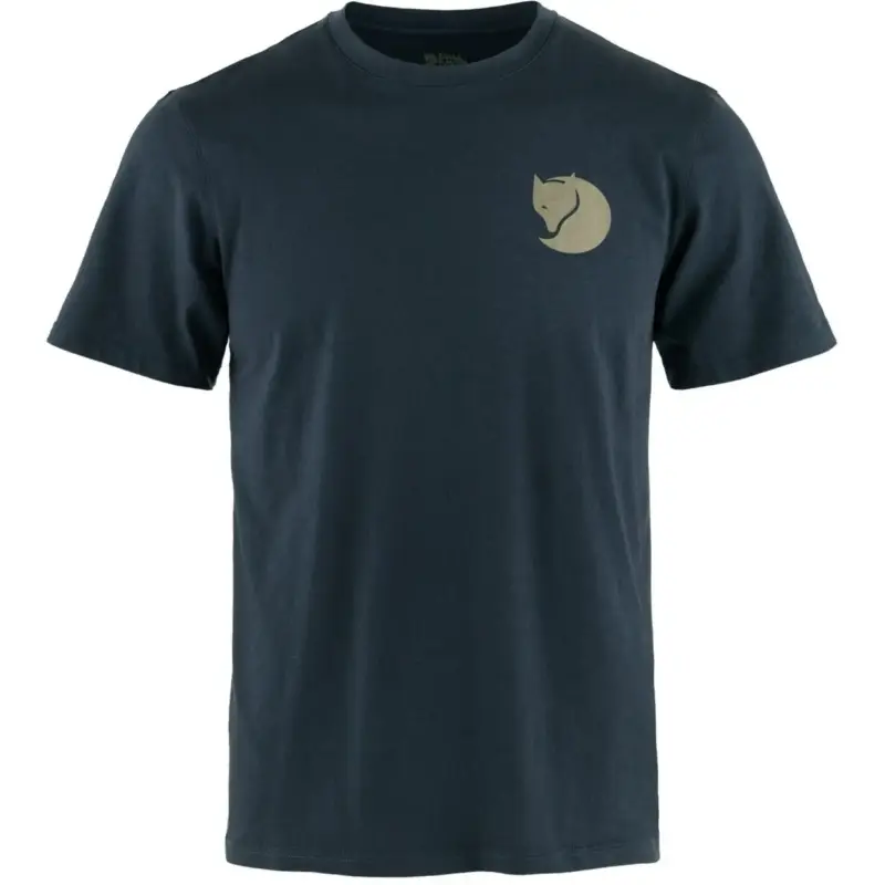 T-shirt szybkoschnący męski Fjallraven Walk With Nature - Dark Navy Taniej