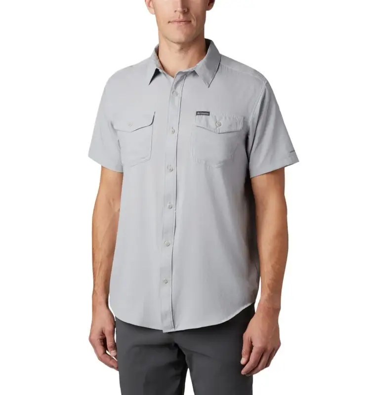 Hit sprzedaży Koszula szybkoschnąca męska Columbia Utilizer™ II Solid S/S Shirt - Columbia Grey
