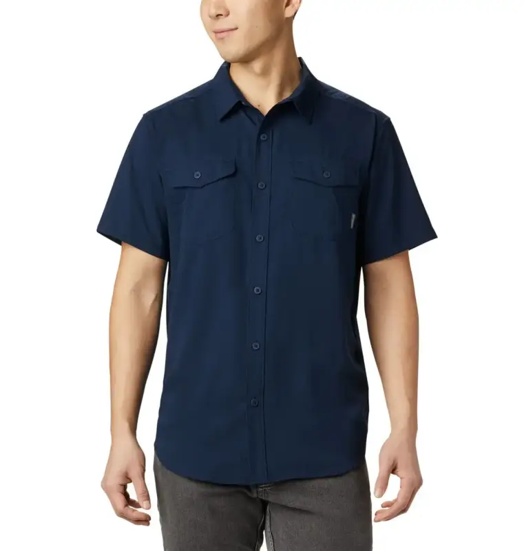 Sprawdź teraz Koszula szybkoschnąca męska Columbia Utilizer™ II Solid S/S Shirt - Collegiate Navy