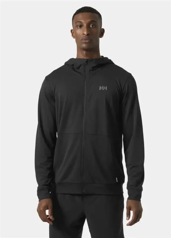 Ostatnia szansa Bluza szybkoschnąca męska Helly Hansen HH LIFA TECH LITE ZIP HOODIE - Black