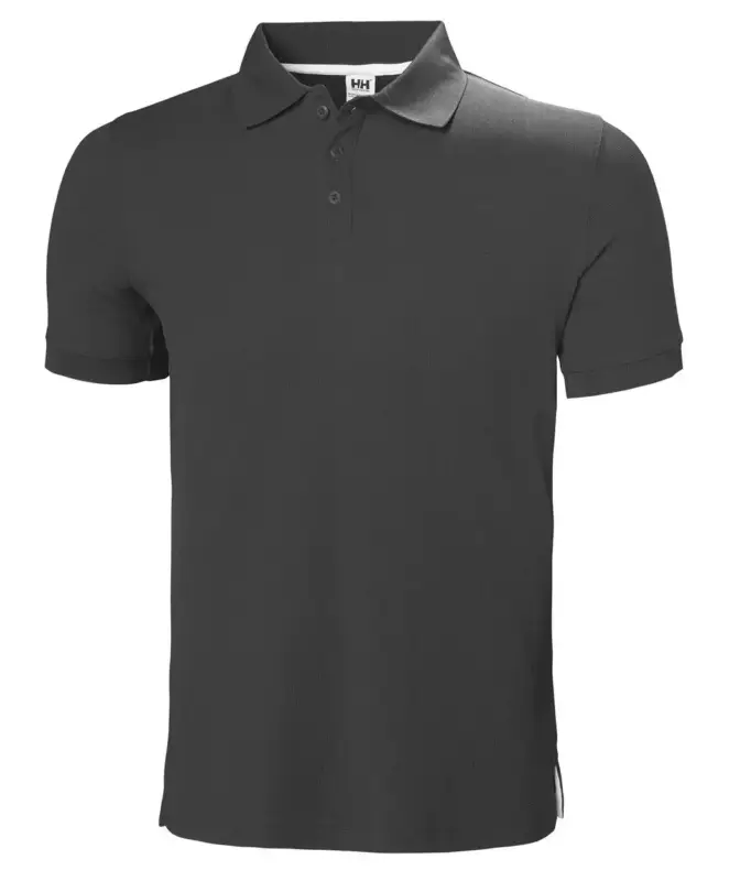 Koszulka szybkoschnąca męska Helly Hansen CREWLINE POLO - Ebony Premium