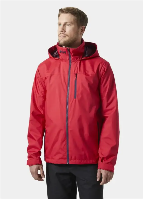 Kurtka żeglarska męska Helly Hansen CREW HOODED JACKET 2.0 - Red Ostatnia szansa