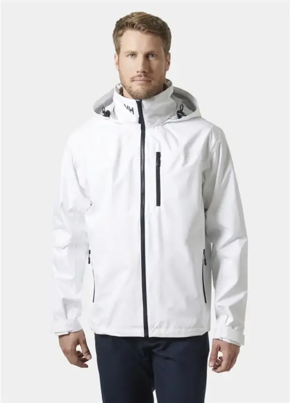 Szybka wysyłka Kurtka żeglarska męska Helly Hansen CREW HOODED JACKET 2.0 - White