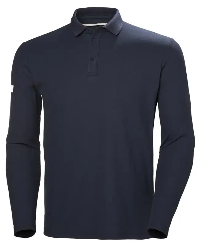 Najlepsza cena Bluza szybkoschnąca męska Helly Hansen Crewline LS Polo - Navy