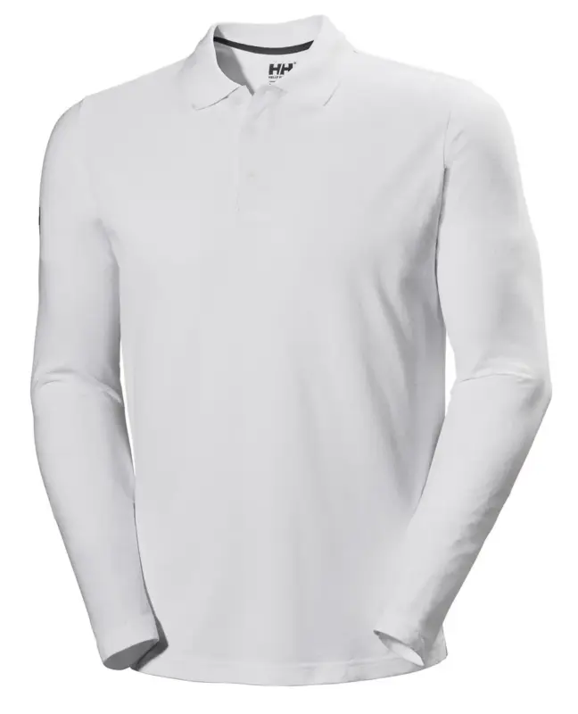 Hit sprzedaży Bluza szybkoschnąca męska Helly Hansen Crewline LS Polo - White