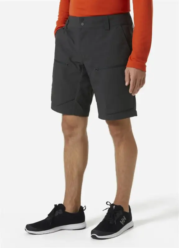 Spodenki szybkoschnące męskie Helly Hansen CREWLINE CARGO SHORTS 2.0 - Ebony Wyprzedaż