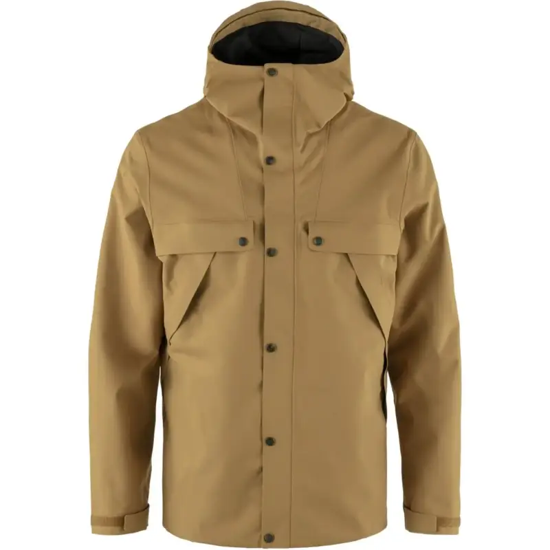 Ostatnie sztuki Kurtka membranowa męska Fjallraven Övik Hydratic Jacket - Buckwheat Brown