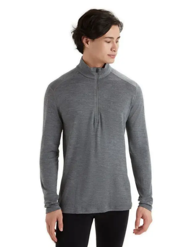 Hit sprzedaży Bluza termoaktywna męska Icebreaker Merino 260 Tech LS Half Zip - Gritstone Heather