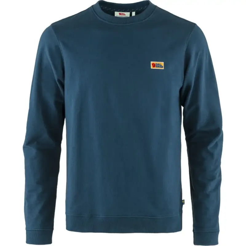Okazja Bluza bawełniana męska Fjallraven Vardag Sweater - Storm