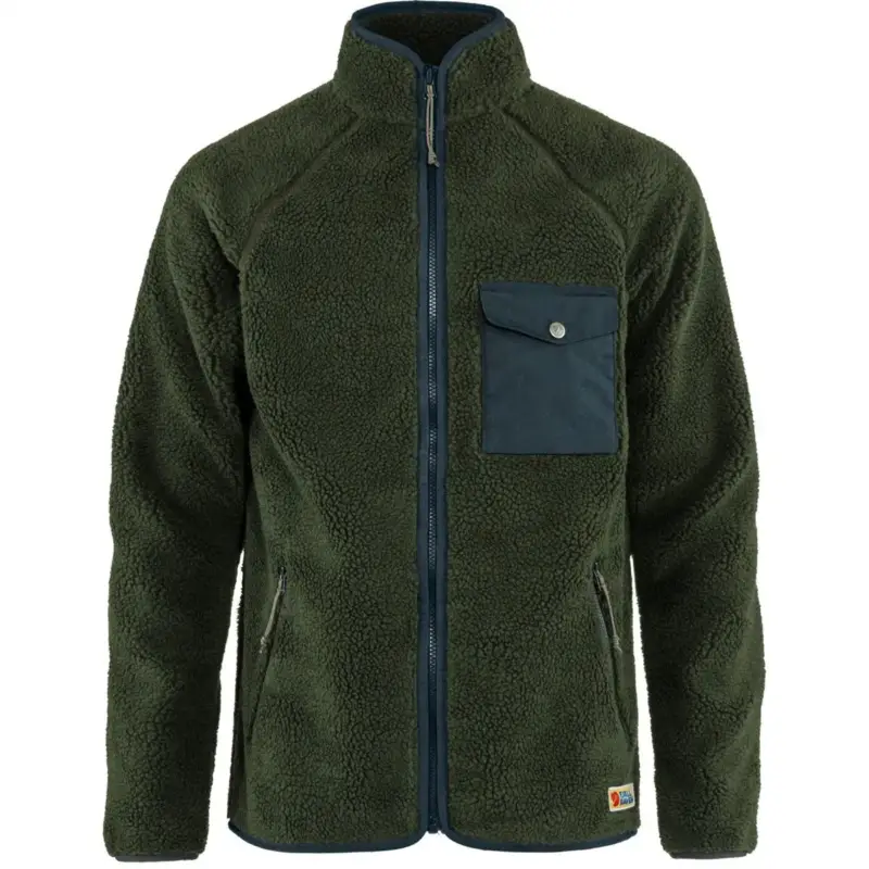 Polar męski Fjallraven Vardag Pile Fleece - Deep Forest Oferta czasowa