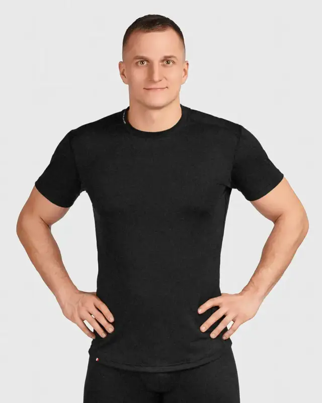 Koszulka termoaktywna męska Redline SAXON 2.0 Merino - Black Promocja