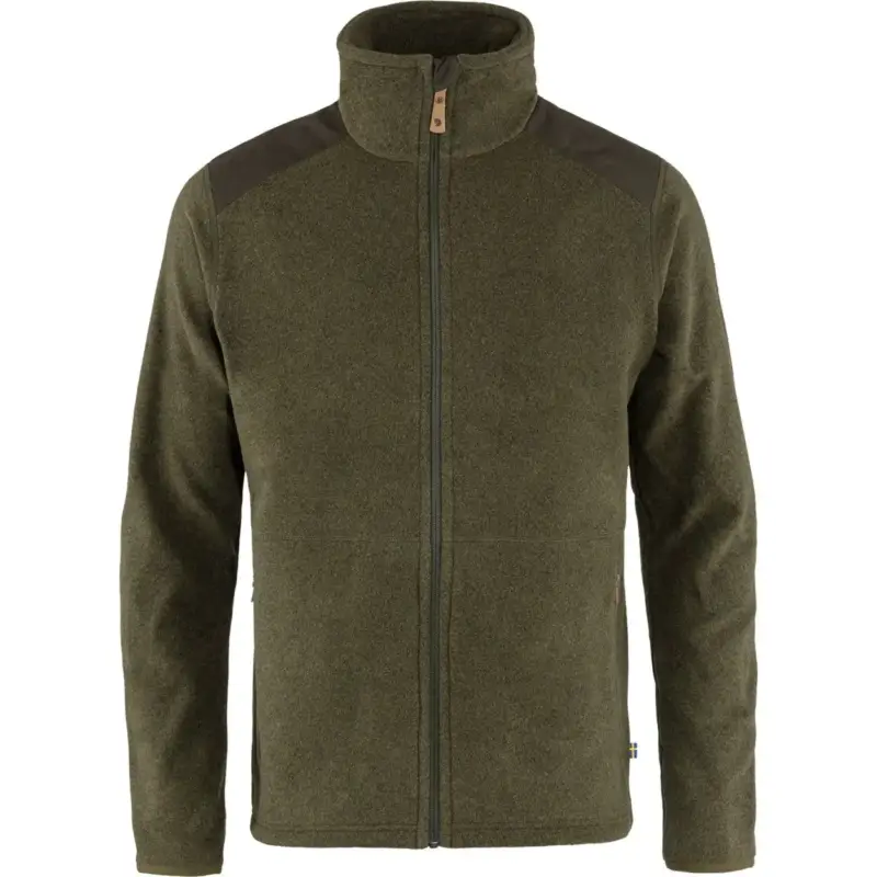 Polar męski Fjallraven Sten Fleece - Dark Olive Wybór klientów