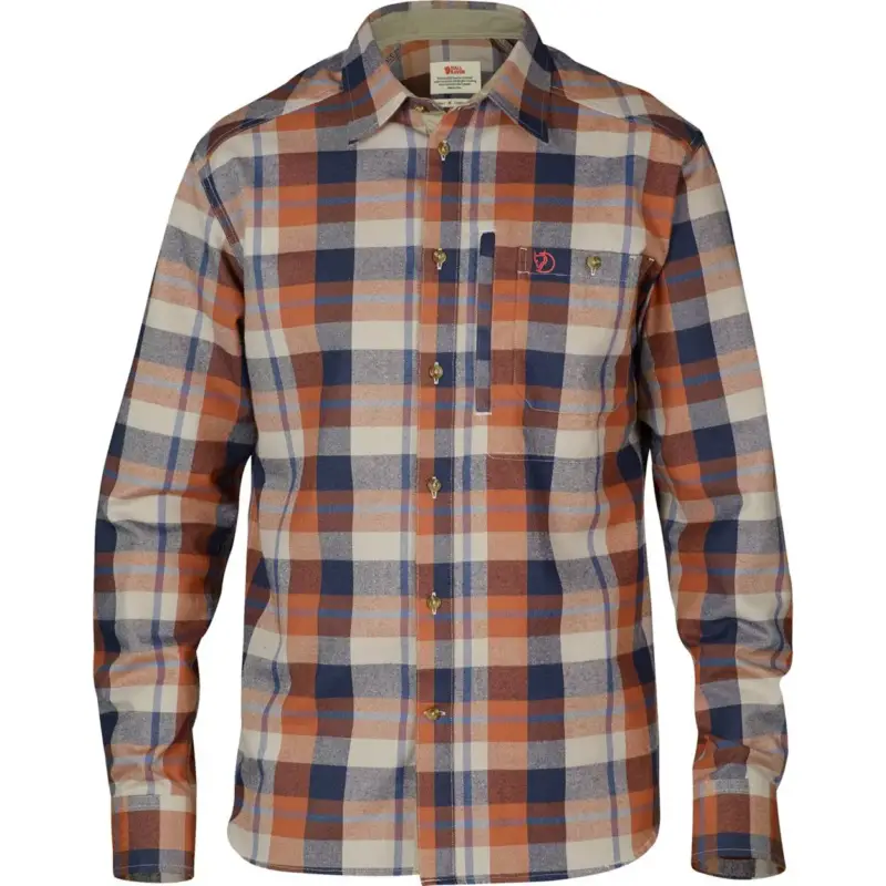 Popularny Koszula flanelowa męska Fjallraven Fjällglim Shirt - Autumn Leaf