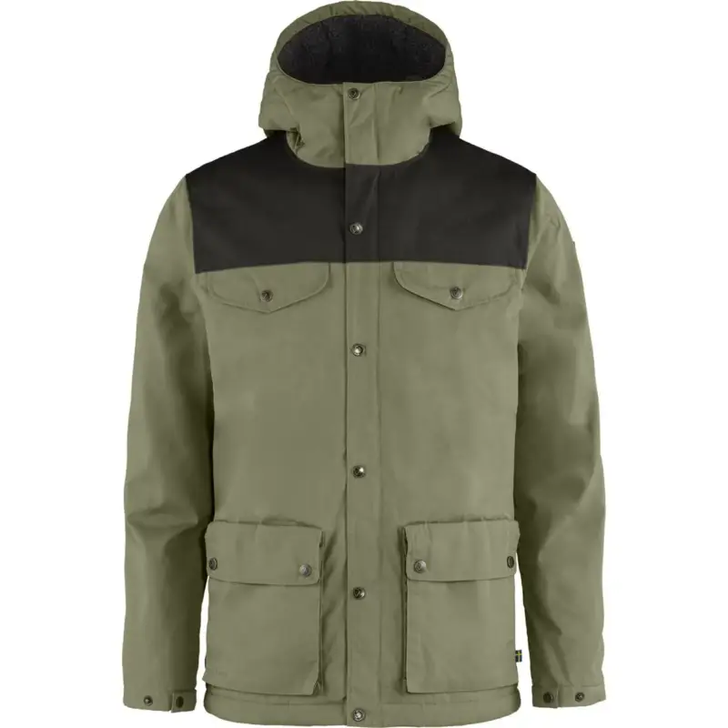 Oferta limitowana Kurtka G-1000® męska Fjallraven Greenland Winter Jacket - Green/Dark Grey