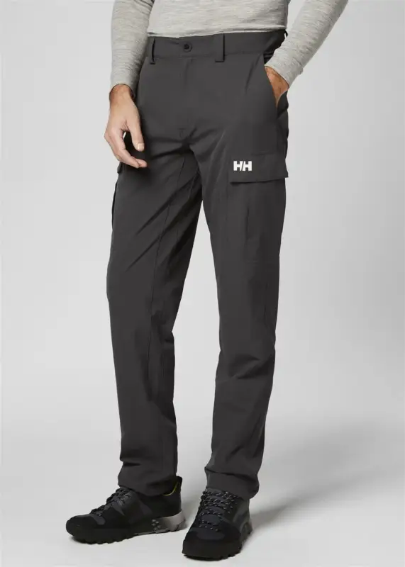 Spodnie szybkoschnące męskie Helly Hansen Hh Qd Cargo Pant - Ebony Oferta limitowana
