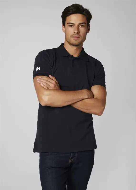 Oferta limitowana Koszulka bawełniana męska Helly Hansen Crew Polo - Navy