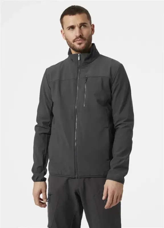 Do wyczerpania zapasów Kurtka softshellowa męska Helly Hansen CREW SOFTSHELL JACKET 2.0 - Ebony