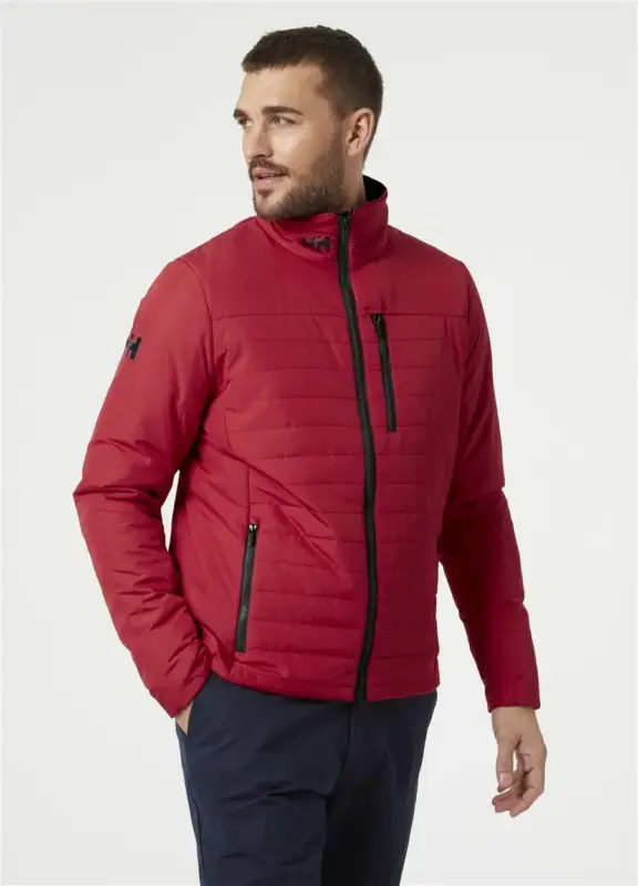 Kurtka ocieplana męska Helly Hansen CREW INSULATOR JACKET 2.0 - Red Wyprzedaż