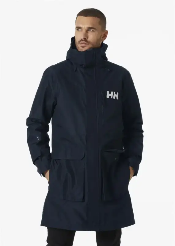 Płaszcz membranowy męski Helly Hansen RIGGING COAT - Navy Tani