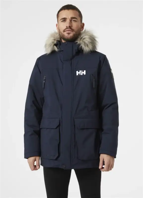 Promocja Kurtka ocieplana męska Helly Hansen REINE PARKA - Navy