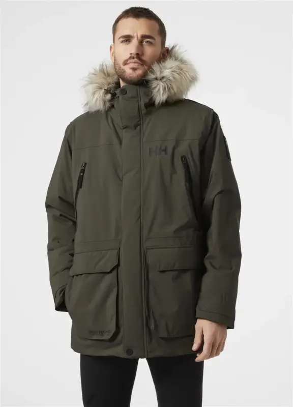 Kurtka ocieplana męska Helly Hansen REINE PARKA - Utility Green Zniżka