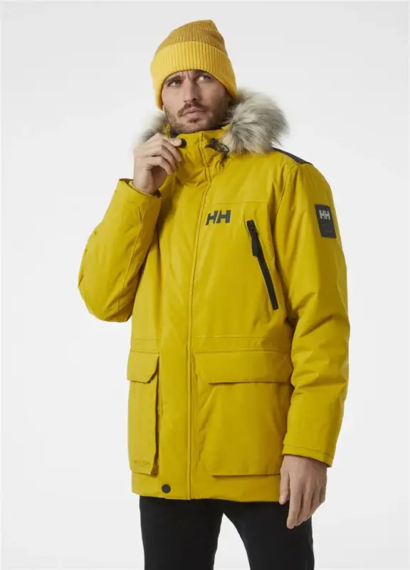 Dostępne od ręki Kurtka ocieplana męska Helly Hansen REINE PARKA - Straw