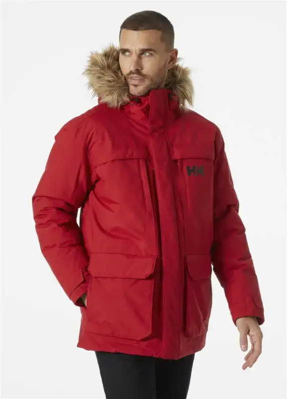 Szybka dostawa Kurtka ocieplana męska Helly Hansen NORDSJO PARKA - Red