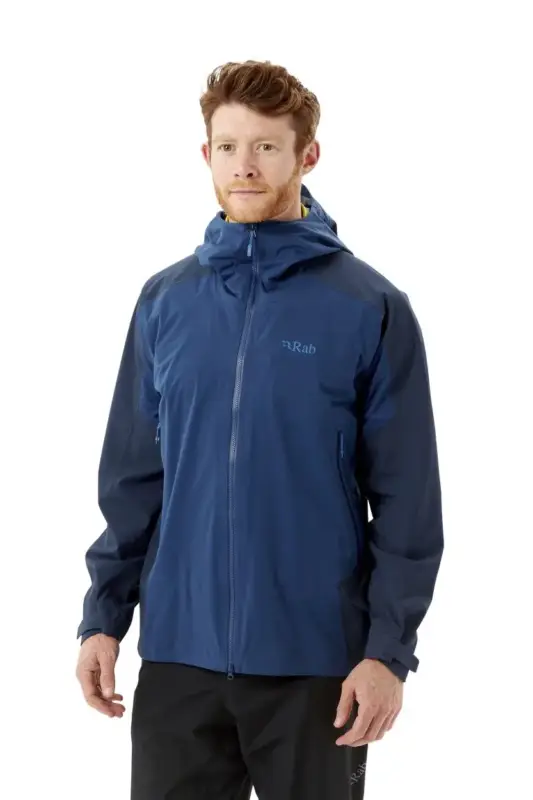 Wyjątkowa oferta Kurtka membranowa męska Rab Kinetic Alpine 2.0 Jacket - Nightfall Blue