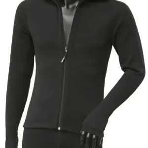 Bluza z kapturem i łapkami rozpinana Kwark Power Stretch Pro 080080 - Black Sprawdź teraz
