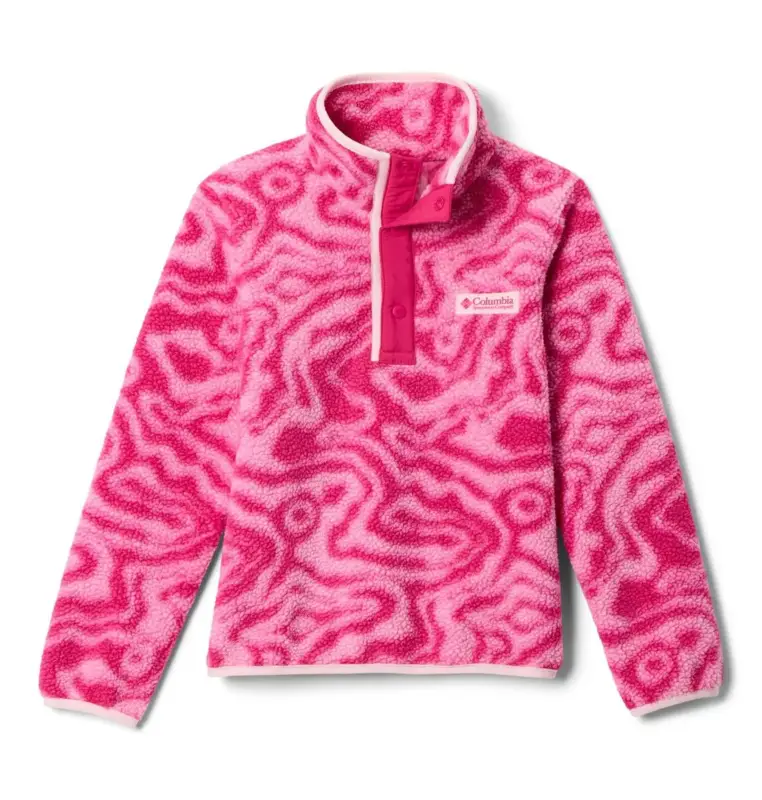 Hit sprzedaży Polar dziecięcy Columbia Helvetia™ II Printed Half Snap Fleece - Pink