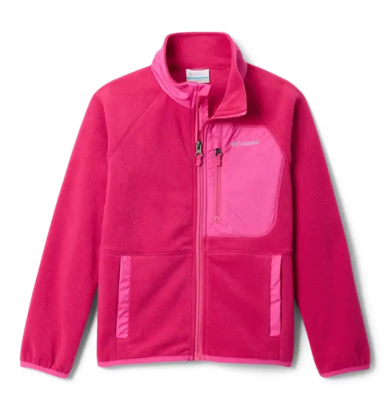 Polar dziecięcy Columbia Fast Trek™ V Full Zip - Guava Pink Ekspresowa dostawa