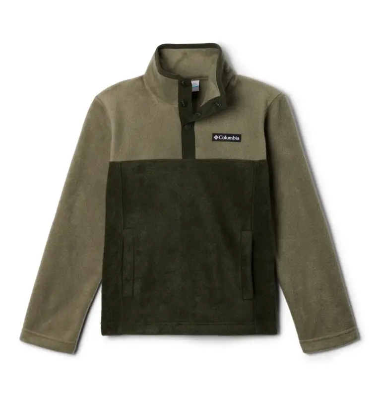 Polar dziecięcy Columbia Steens Mtn™ II 1/4 Snap Fleece Pull-Over - Greenscape Taniej