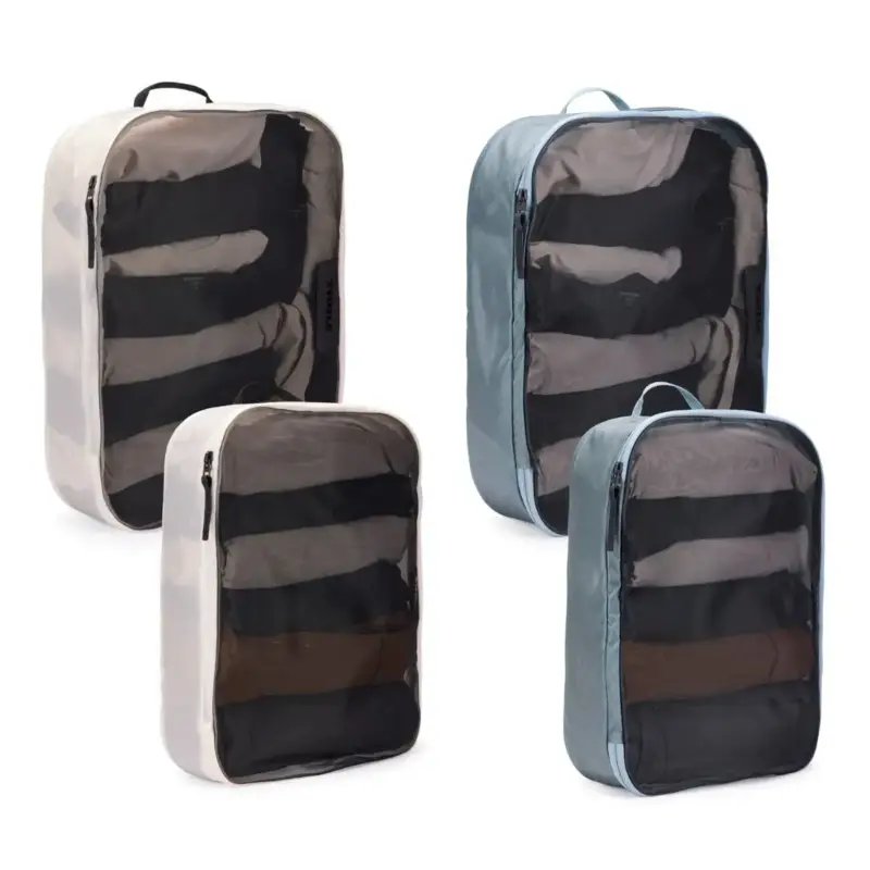 Nowy Zestaw organizerów podróżnych Thule Packing Cube Family Set - Pond Gray/White