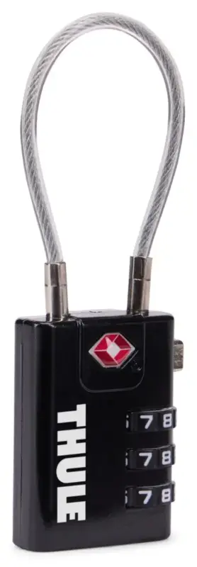 Kłódka Thule TSA Cable Lock - Black Wysoka jakość