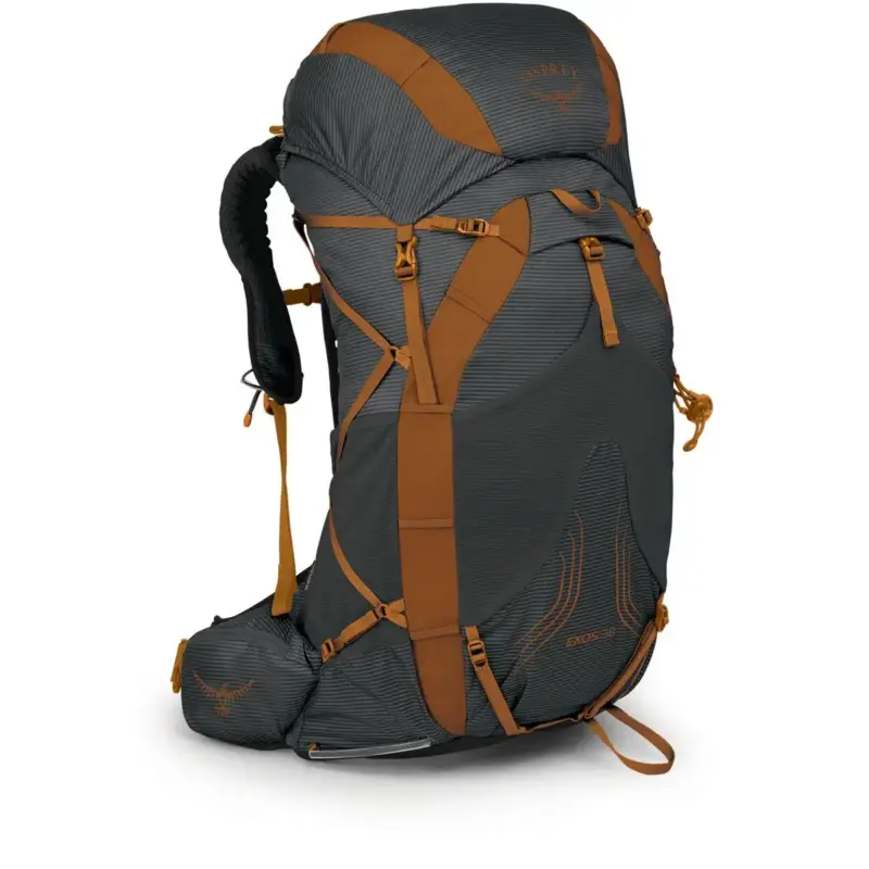 Plecak turystyczny superlekki męski OSPREY Exos 38 - Dark Charcoal Grey Wyjątkowa oferta