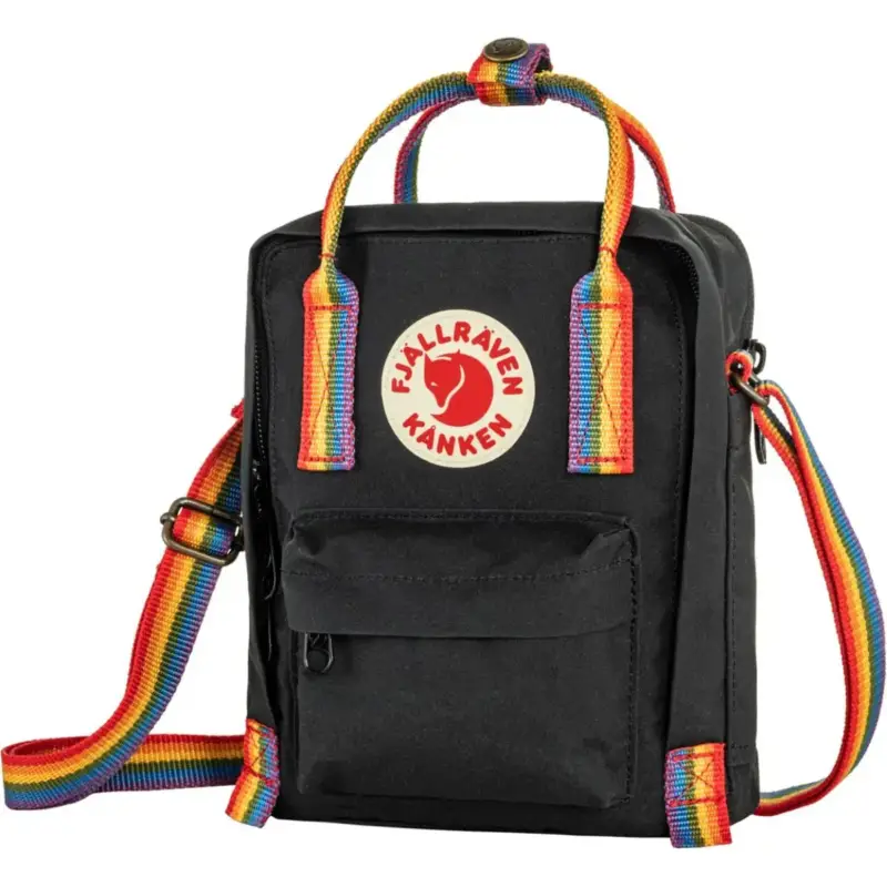 Oferta Torba miejska Fjallraven Kånken Rainbow Sling - Black/Rainbow Pattern