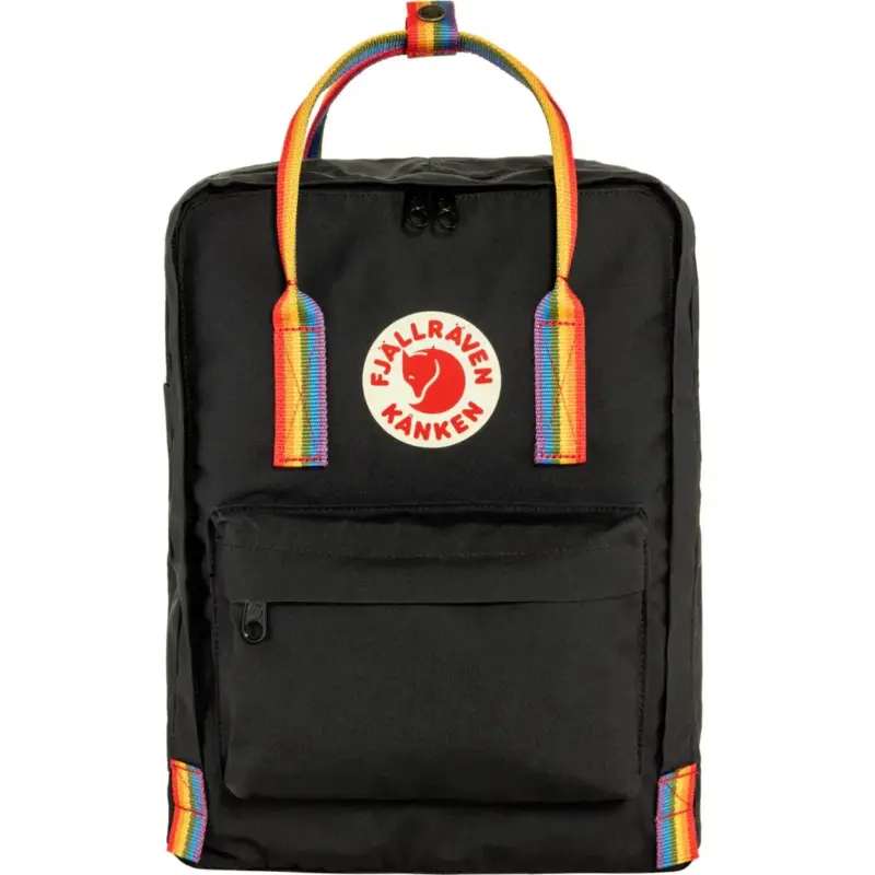 Sprawdź teraz Plecak Fjallraven Kånken Rainbow - Black/Rainbow Pattern