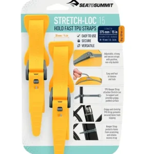 Darmowy zwrot Pasy mocujące Stretch-Loc 15 - 20Mm X 375Mm - 2 Pack - Yellow
