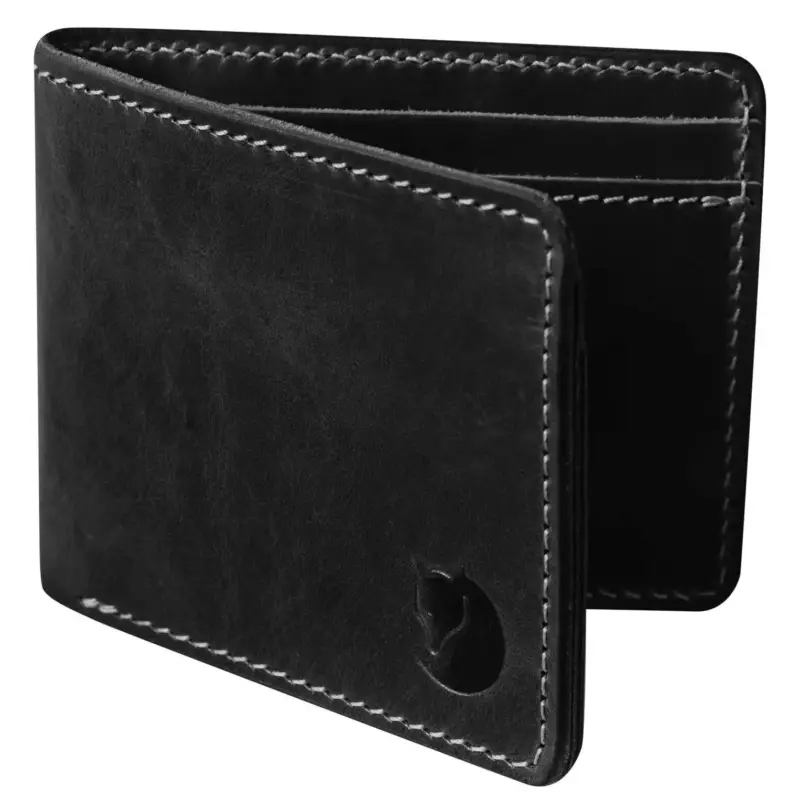 Portfel skórzany Fjallraven Övik Wallet - Black Wyjątkowa oferta