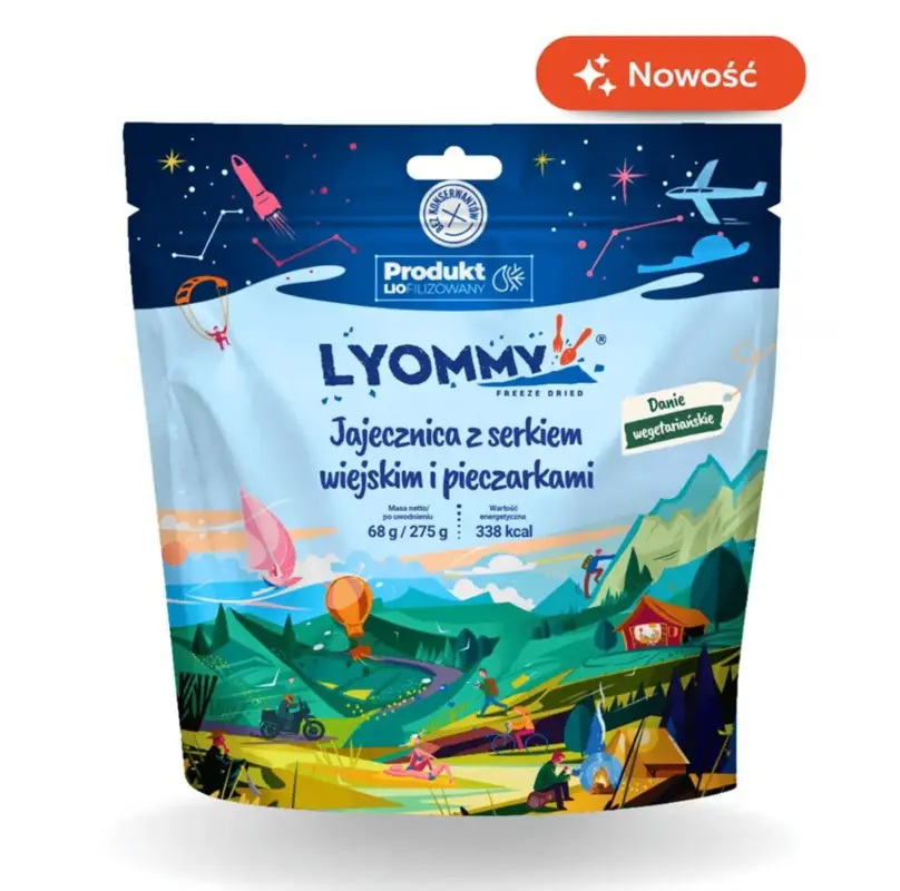 Lyommy danie 275 G - Jajecznica z serkiem wiejskim i pieczarkami Ograniczona ilość