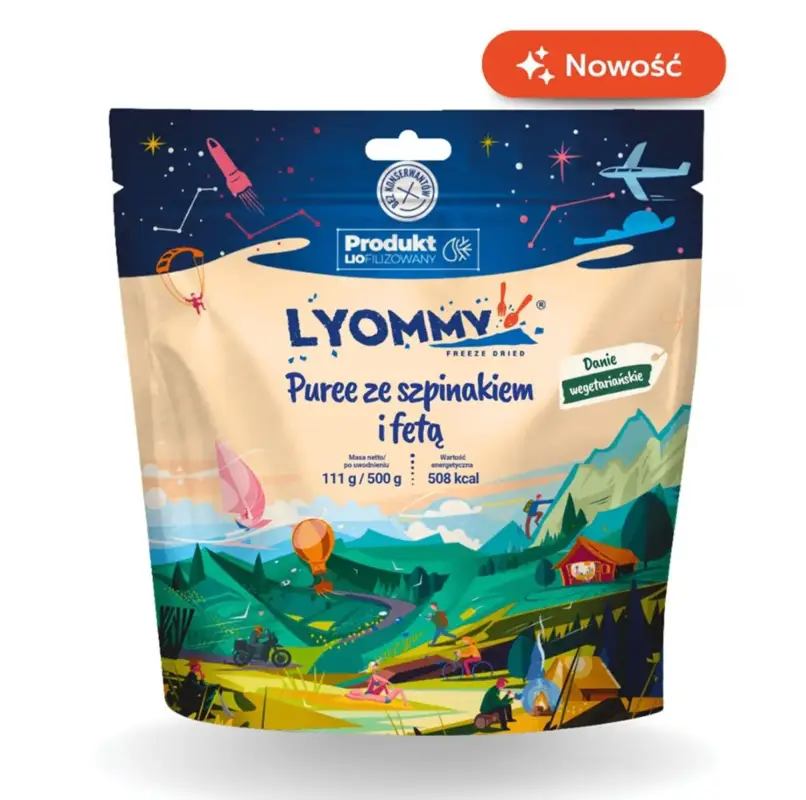 Rabat Lyommy danie 500 G - Puree ze szpinakiem i fetą