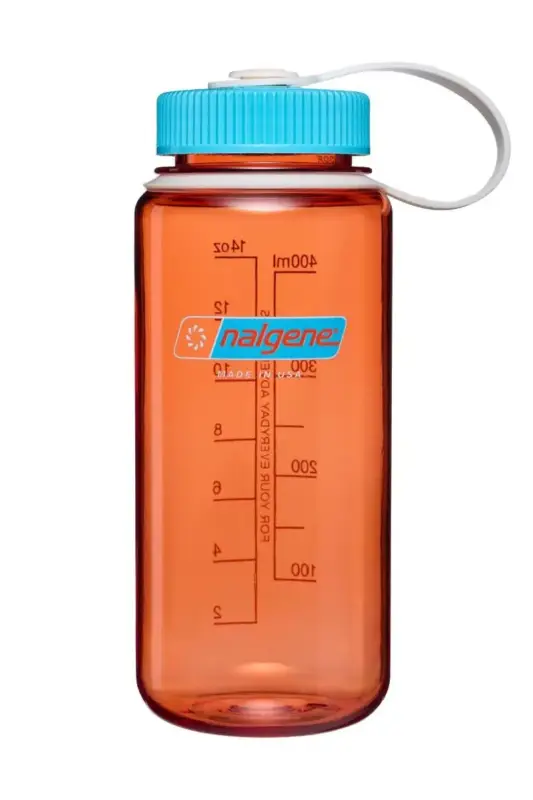 Nie przegap Butelka Nalgene 16Oz (0,5L) Wide Mouth Sustain Bottle - Flame/Blue Atoll