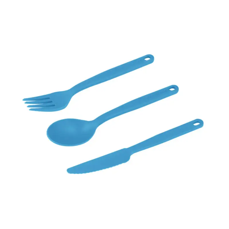 Tylko do końca tygodnia Zestaw sztućców turystycznych Sea to Summit Camp Cutlery Set - Cendre Blue
