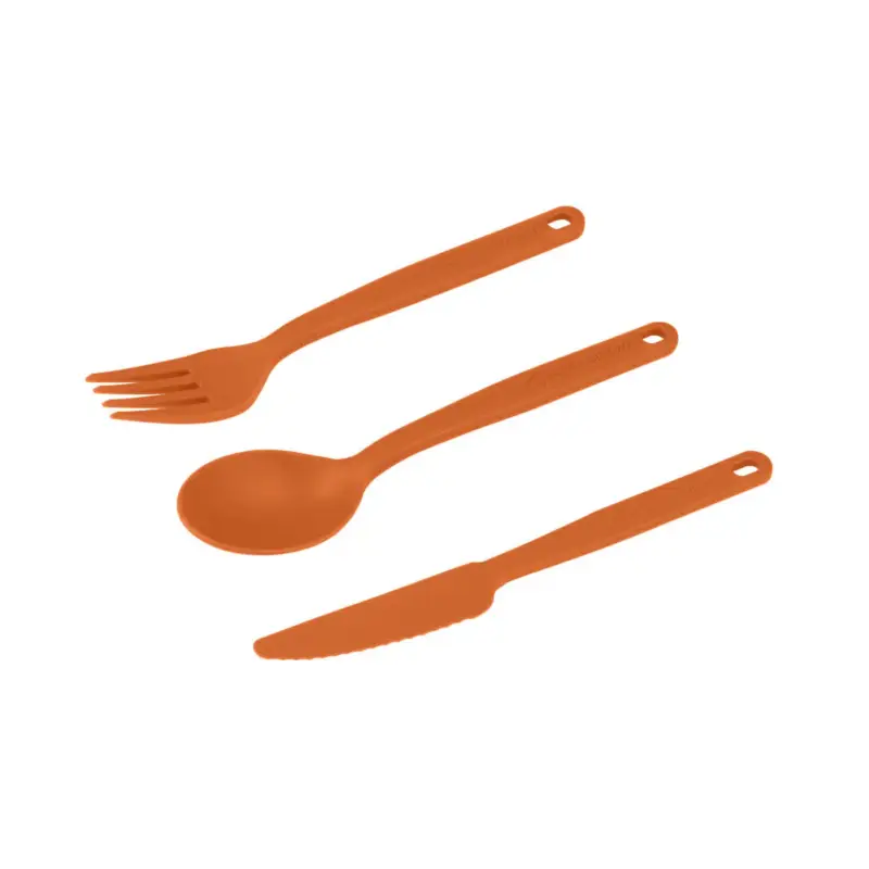 Zestaw sztućców turystycznych Sea to Summit Camp Cutlery Set - Burnt Orange Nowość